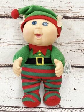 CABBAGE PATCH KIDS Christmas Elf Cabbage Patch Premie Doll 10"